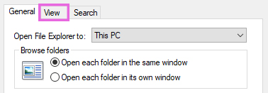 File Options View Tab Image