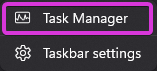 Taskbar Option