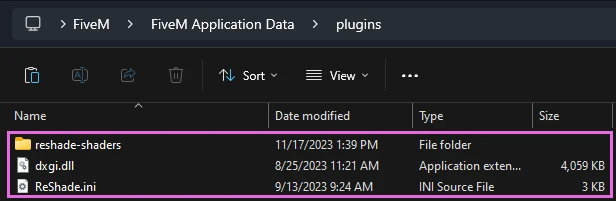 FiveM reshade install Location