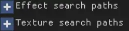 Shaders and Textures Search Paths Highlight
